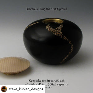 102AX Medium Round Cut (1/8" - 3mm Shaft) {Profile A} - (Click for Specs)