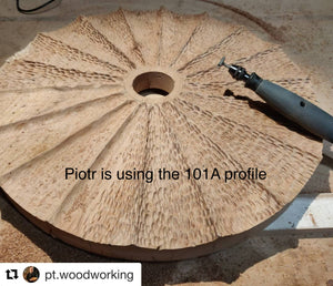 102AX Medium Round Cut (1/8" - 3mm Shaft) {Profile A} - (Click for Specs)