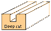 104C X-Large - Square Cut (1/4" - 6mm Shaft) {Profile C} - (Click for Specs)